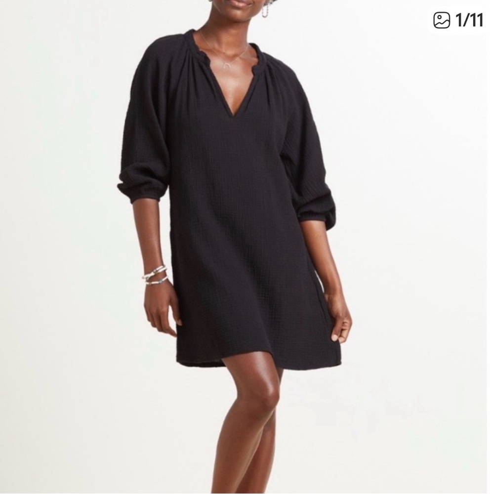 Nation LTD Black Gathered Top